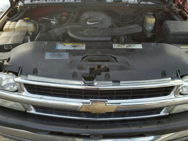 1GNEK13TX1J294439 - 2001 CHEVROLET TAHOE K150 RED photo 7