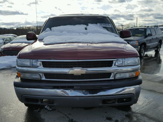 1GNEK13TX1J294439 - 2001 CHEVROLET TAHOE K150 RED photo 9