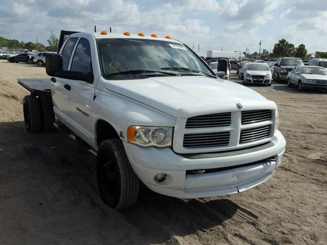 3D7MS48C35G722136 - 2005 DODGE RAM 3500 S WHITE photo 1