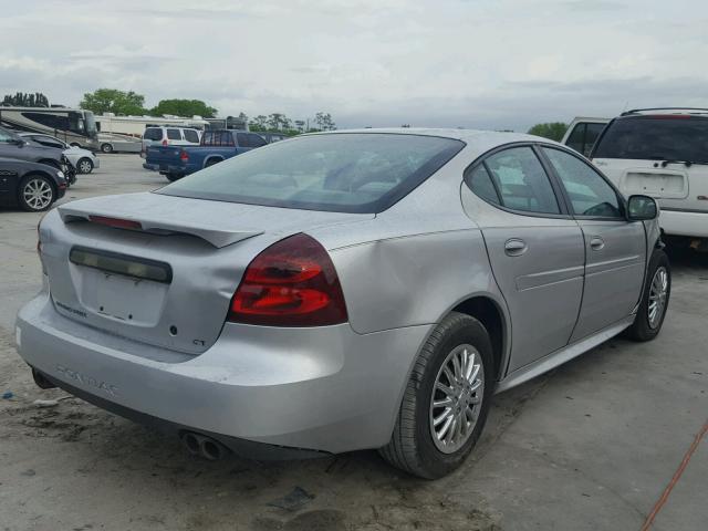 2G2WP522741280323 - 2004 PONTIAC GRAND PRIX SILVER photo 4