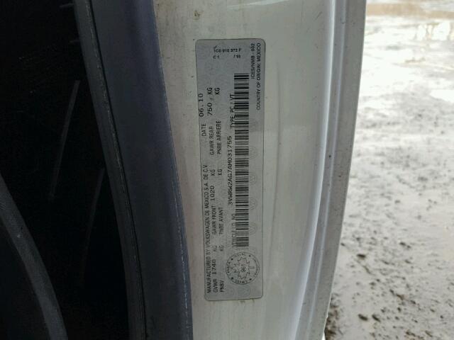 3VWRW2AG7AM031755 - 2010 VOLKSWAGEN NEW BEETLE 白色 照片 10