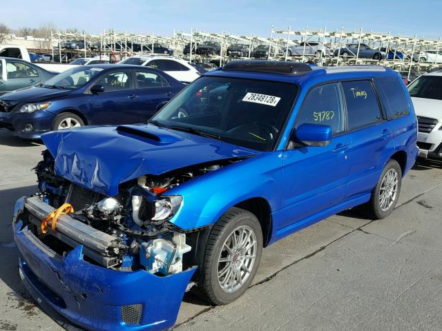 JF1SG66668H728315 - 2008 SUBARU FORESTER S BLUE photo 2