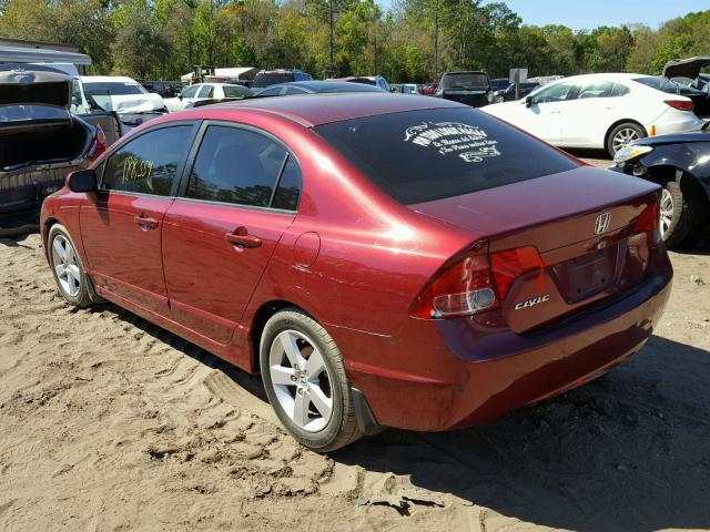 1HGFA168X7L142845 - 2007 HONDA CIVIC EX წითელი ფოტო 3