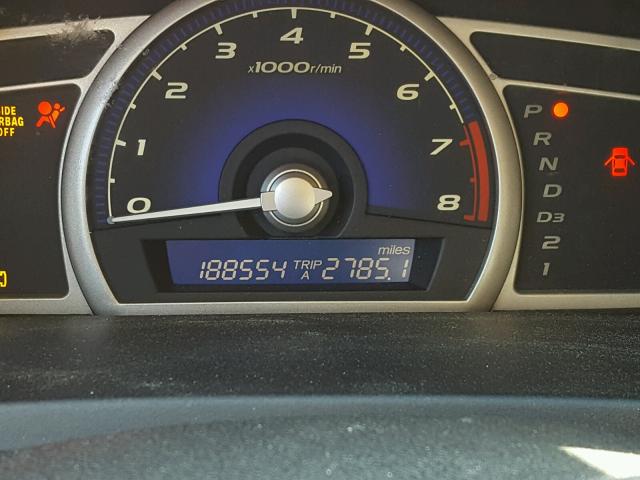 1HGFA168X7L142845 - 2007 HONDA CIVIC EX წითელი ფოტო 8