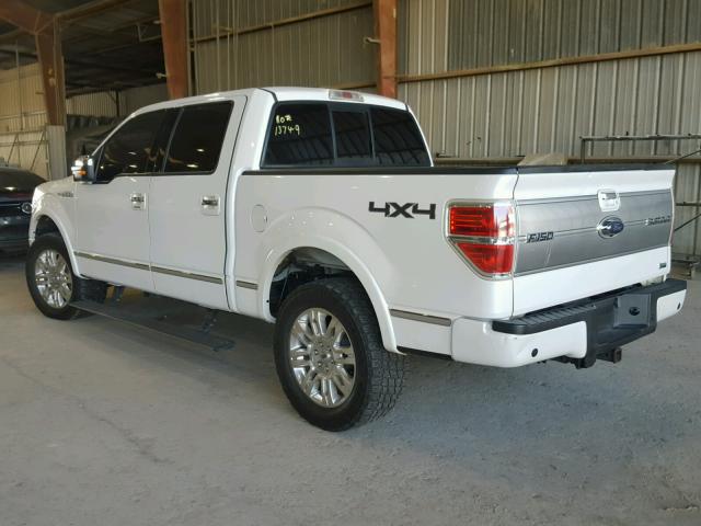 1FTFW1EF2BFA55948 - 2011 FORD F150 SUPER WHITE photo 3