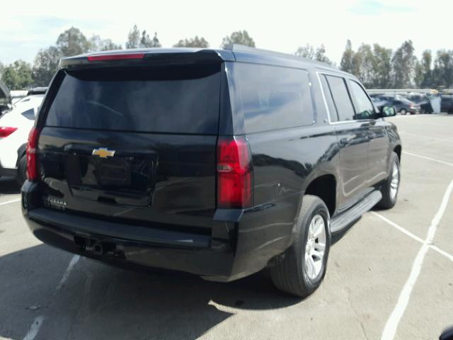 1GNSCHKC6FR247203 - 2015 CHEVROLET SUBURBAN C BLACK photo 4