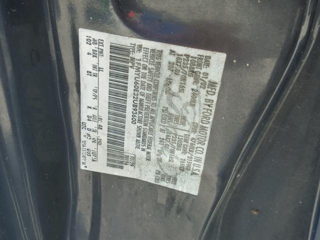 1FMYU60E32UB93600 - 2002 FORD EXPLORER S BLUE photo 10