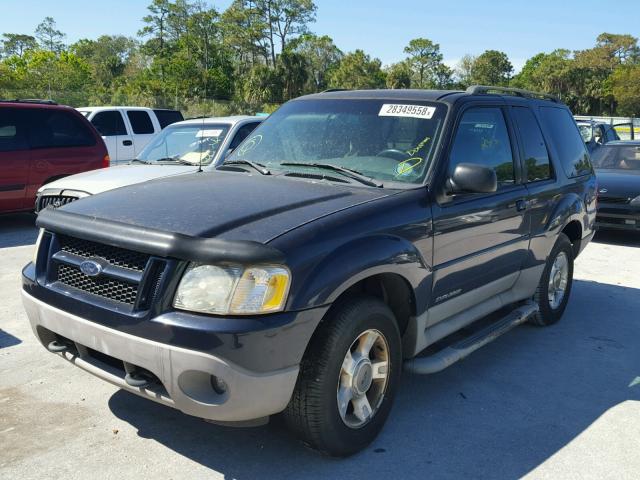 1FMYU60E32UB93600 - 2002 FORD EXPLORER S BLUE photo 2