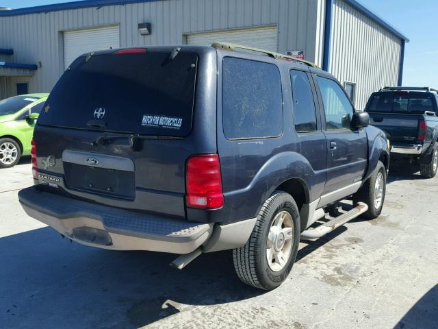 1FMYU60E32UB93600 - 2002 FORD EXPLORER S BLUE photo 4