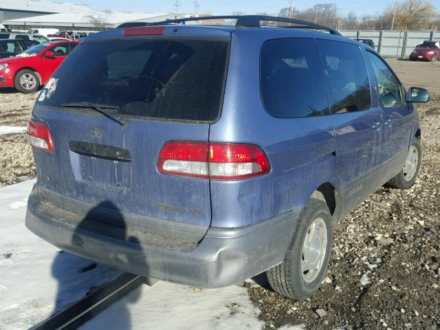 4T3ZF13C21U409454 - 2001 TOYOTA SIENNA LE BLUE photo 4