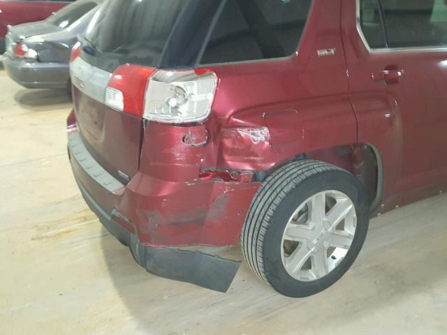 2CTFLUE59B6268461 - 2011 GMC TERRAIN SL MAROON photo 9