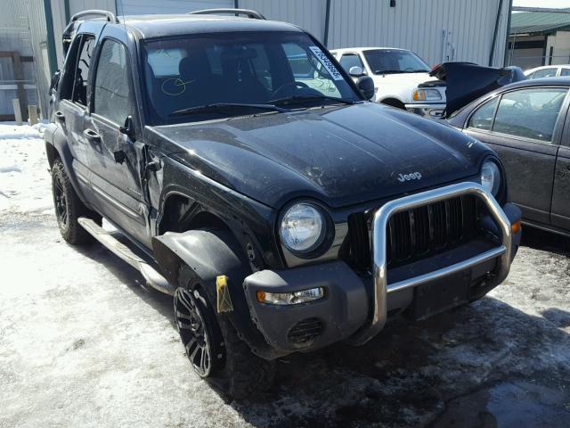 1J4GL48K04W217855 - 2004 JEEP LIBERTY SP BLACK photo 1