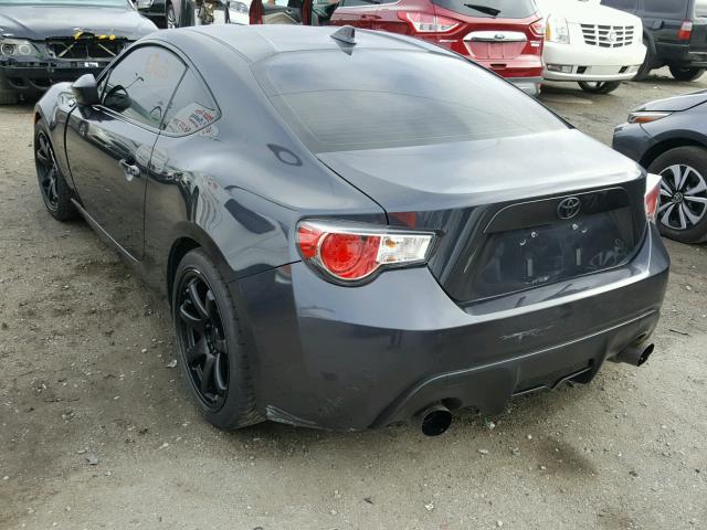 JF1ZNAA17F9705944 - 2015 TOYOTA SCION FR-S GRAY photo 3