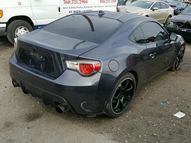 JF1ZNAA17F9705944 - 2015 TOYOTA SCION FR-S GRAY photo 4