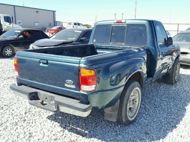 1FTYR10C0WPA67965 - 1998 FORD RANGER GREEN photo 4