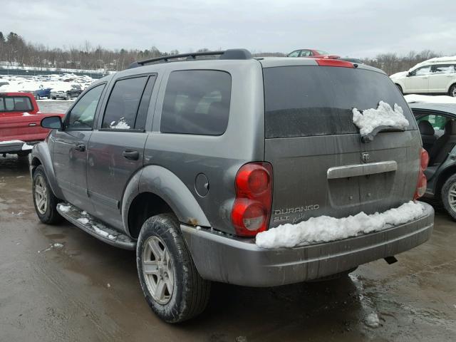 1D4HB48N66F148750 - 2006 DODGE DURANGO SL GRAY photo 3