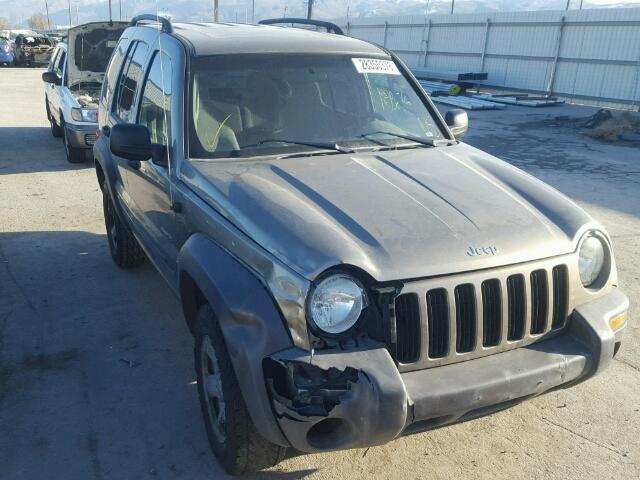 1J4GL48K84W250327 - 2004 JEEP LIBERTY SP TAN photo 1