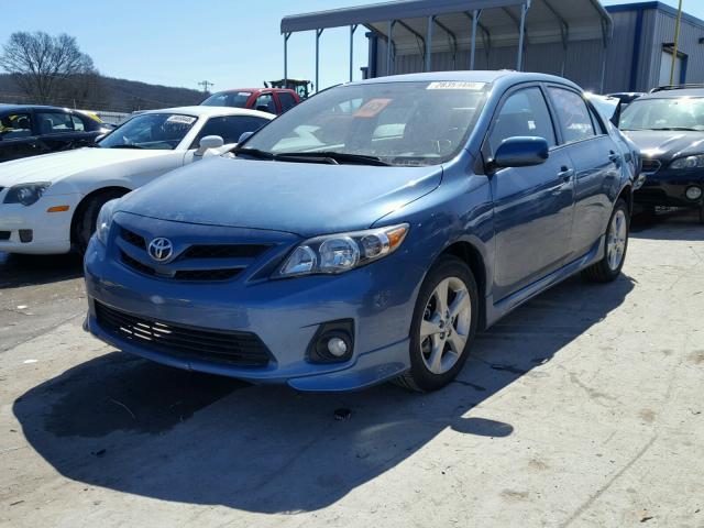 5YFBU4EE5DP216737 - 2013 TOYOTA COROLLA BA BLUE photo 2