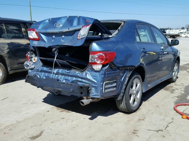 5YFBU4EE5DP216737 - 2013 TOYOTA COROLLA BA BLUE photo 4