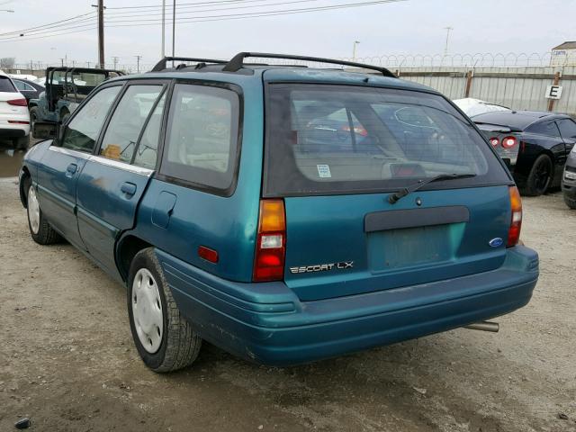 3FASP15J2SR159140 - 1995 FORD ESCORT LX TEAL photo 3