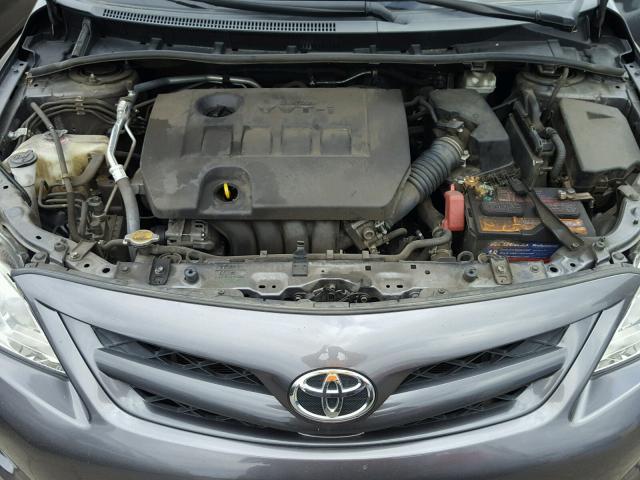 5YFBU4EE9CP014238 - 2012 TOYOTA COROLLA BA GRAY photo 7