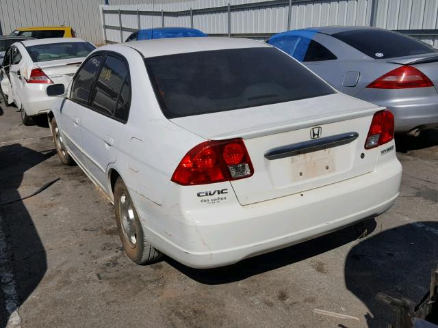 JHMES96683S026742 - 2003 HONDA CIVIC WHITE photo 3