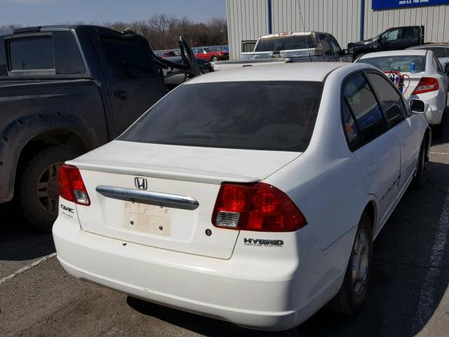 JHMES96683S026742 - 2003 HONDA CIVIC WHITE photo 4