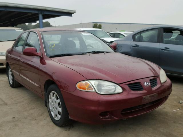 KMHJF35F4YU995755 - 2000 HYUNDAI ELANTRA GL RED photo 1