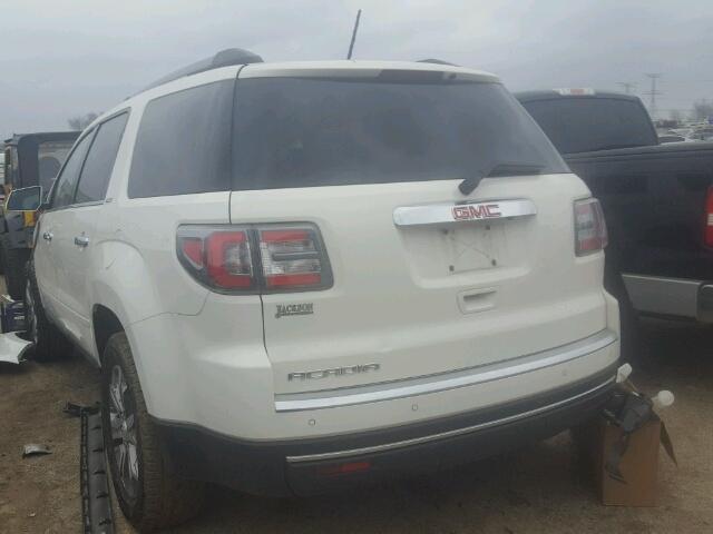 1GKKRRKD5EJ116321 - 2014 GMC ACADIA SLT WHITE photo 3