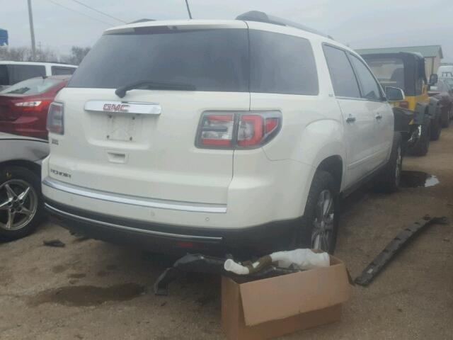 1GKKRRKD5EJ116321 - 2014 GMC ACADIA SLT WHITE photo 4