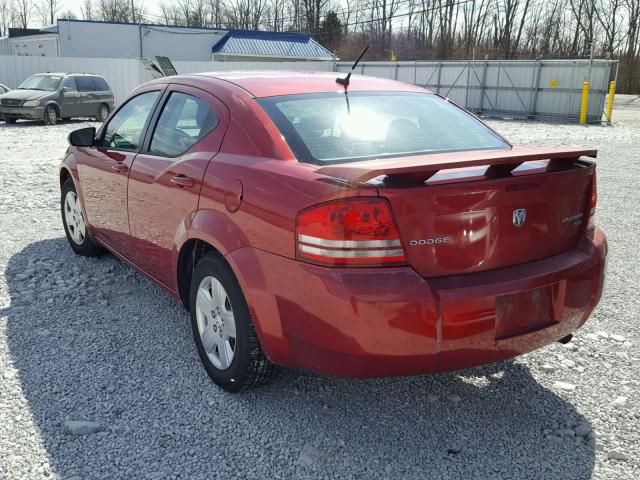 1B3CC4FBXAN113822 - 2010 DODGE AVENGER SX RED photo 3