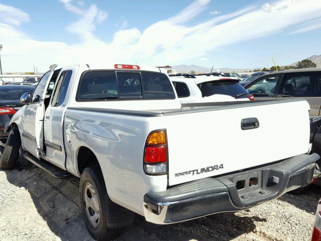 5TBRN34103S387222 - 2003 TOYOTA TUNDRA ACC WHITE photo 3