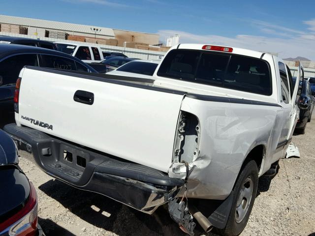 5TBRN34103S387222 - 2003 TOYOTA TUNDRA ACC WHITE photo 4