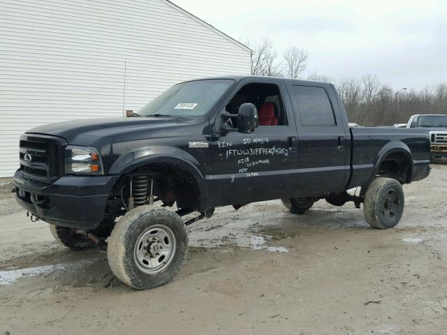 1FTWW31P87EA04252 - 2007 FORD F350 SRW S BLACK photo 2