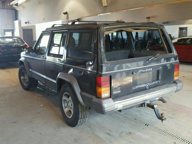 1J4FJ78S6TL306302 - 1996 JEEP CHEROKEE C BLACK photo 3