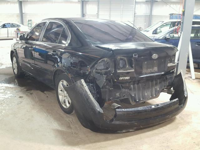 KNAGE124985190477 - 2008 KIA OPTIMA LX BLACK photo 3