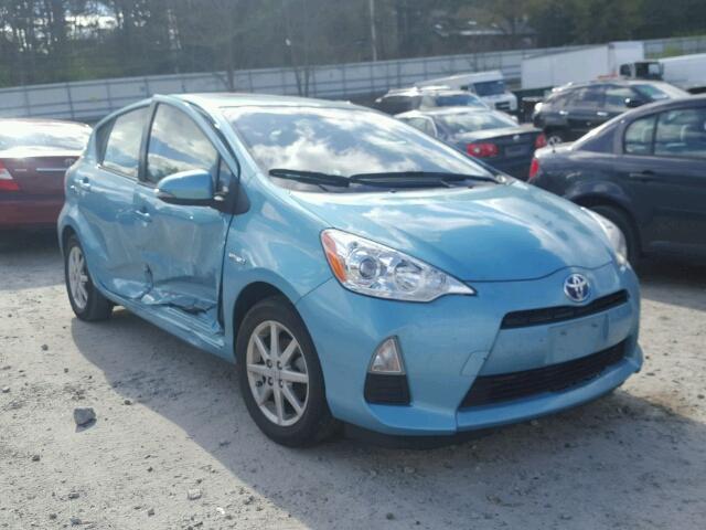 JTDKDTB31D1049942 - 2013 TOYOTA PRIUS C TEAL photo 1