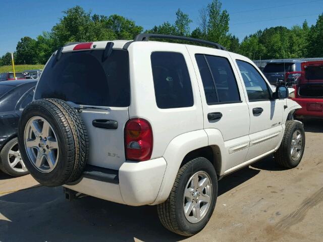 1J4GL58K23W682576 - 2003 JEEP LIBERTY WHITE photo 4