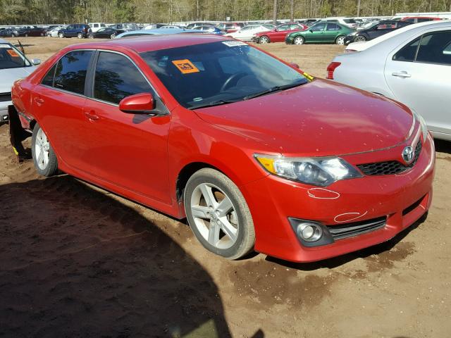 4T1BF1FK6CU603176 - 2012 TOYOTA CAMRY BASE RED photo 1