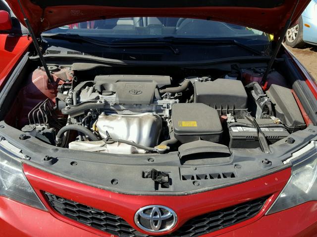 4T1BF1FK6CU603176 - 2012 TOYOTA CAMRY BASE RED photo 7