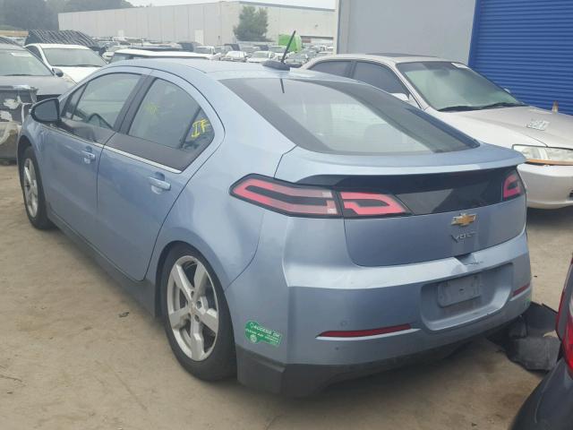 1G1RD6E4XFU115953 - 2015 CHEVROLET VOLT BLUE photo 3