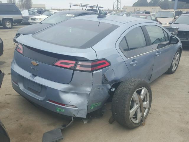 1G1RD6E4XFU115953 - 2015 CHEVROLET VOLT BLUE photo 4