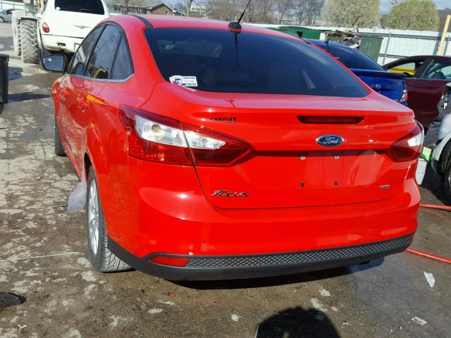 1FAHP3H26CL317361 - 2012 FORD FOCUS SEL RED photo 3