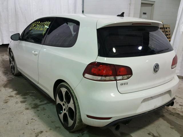 WVWED7AJ7CW228430 - 2012 VOLKSWAGEN GTI WHITE photo 3