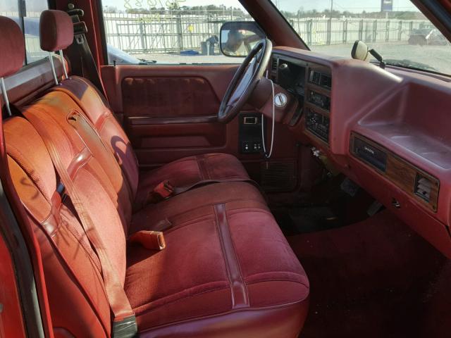 1B7FL26YXNS586941 - 1992 DODGE DAKOTA RED photo 5