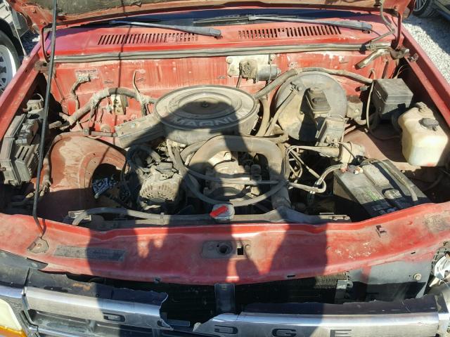 1B7FL26YXNS586941 - 1992 DODGE DAKOTA RED photo 7