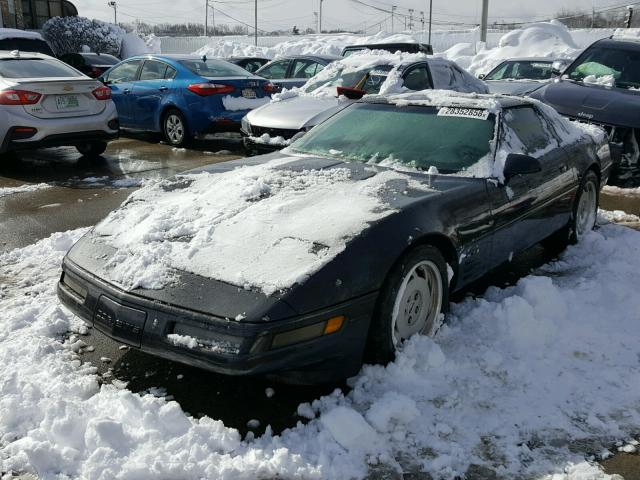 1G1YY23P6N5114328 - 1992 CHEVROLET CORVETTE BLACK photo 2