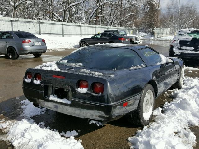 1G1YY23P6N5114328 - 1992 CHEVROLET CORVETTE BLACK photo 4