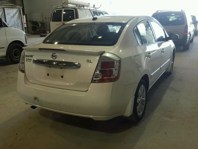 3N1AB6AP8BL677495 - 2011 NISSAN SENTRA 2.0 WHITE photo 4