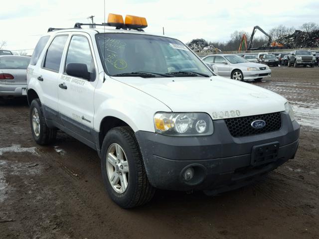 1FMYU96H46KC44171 - 2006 FORD ESCAPE HEV WHITE photo 1